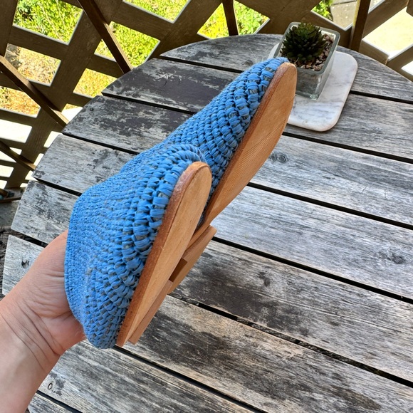 BAND OF THE FREE Dusty Blue Raffia Skate
Raffia Mule Sandals - Picture 5 of 10
